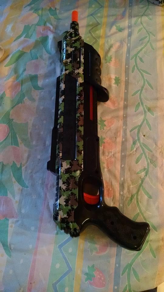 Do you know what this is it's a bug assalt so much easier than a fly swatter shoots table salt like a shotgun kills them dead and it's fun!