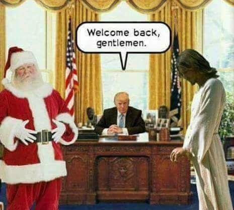 And a hearty and grateful "thank you", President Donald J. Trump! Thank you, my Savior and Lord, Jesus Christ, for giving America Donald J. Trump for our USA!