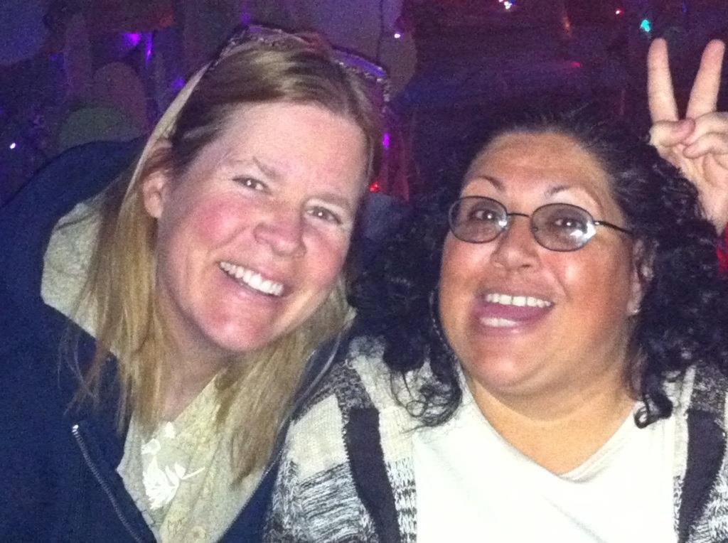 Taking a finny picture with Ruth in Las Vegas