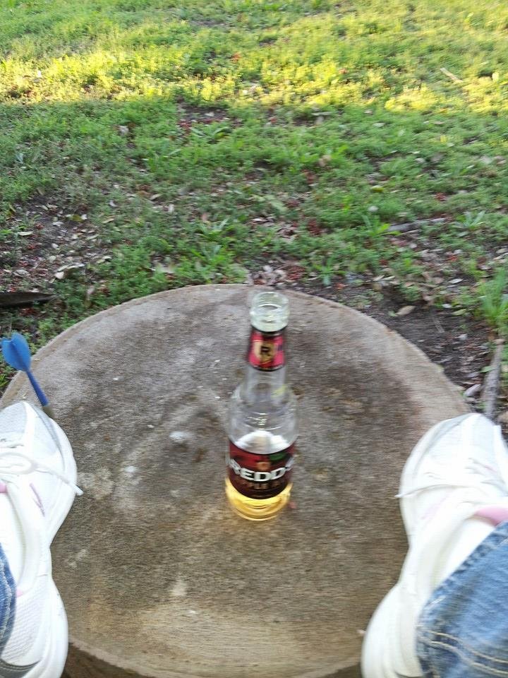 Sitting outside! Enjoying a Redds...i love Jaycee savings time! (aka daylight savings time for those of you that dont know...) :-)