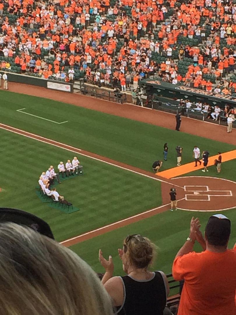 50th anniversary of '66 World Series. Brooksie and Palmer and Boog😀. I went to one of the games. Let's go O's!