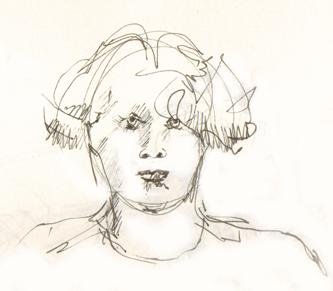 graphite approx 1-minute drawing