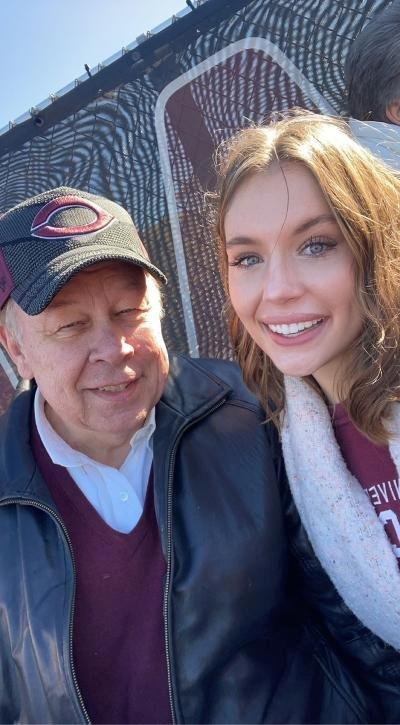 My daughter Kristen and I at the Univ. of Chicago Homecoming on 10-15-22. The UofC football team beat Cornell College 45-7. Kristi is a senior this year and we had a very fun day participating in the HC activities.