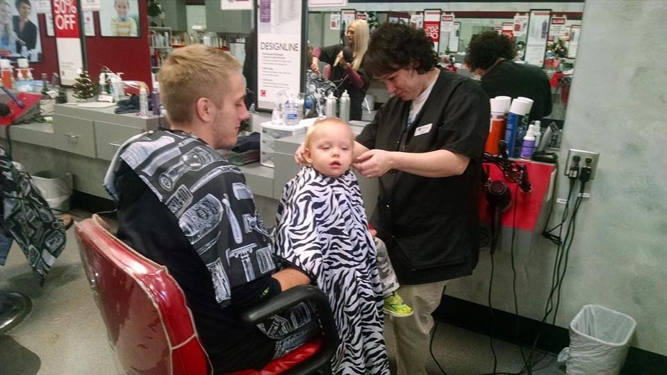 Zanders first haircut!