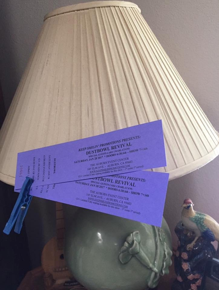 Grab your lampshade, and a couple of tickets for The Dustbowl Revival, with Lake Charlatans, and head on over to the Auburn Event Center. Show is tonight!!!