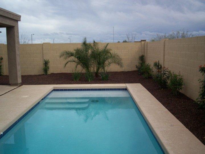 pool again with landscape