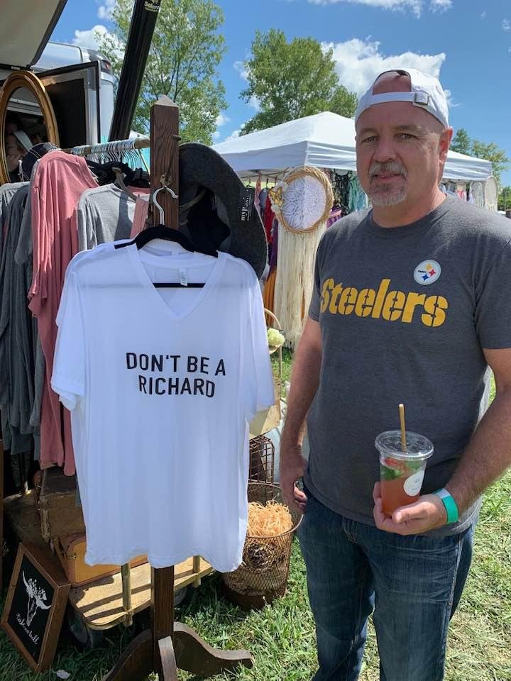 This shirt was at Charm at the Farm today. Ironic. 😁