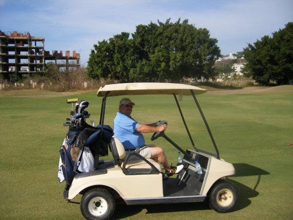 Playing golf at Ixtapa Marina Golf course Ixtapta, Mexico