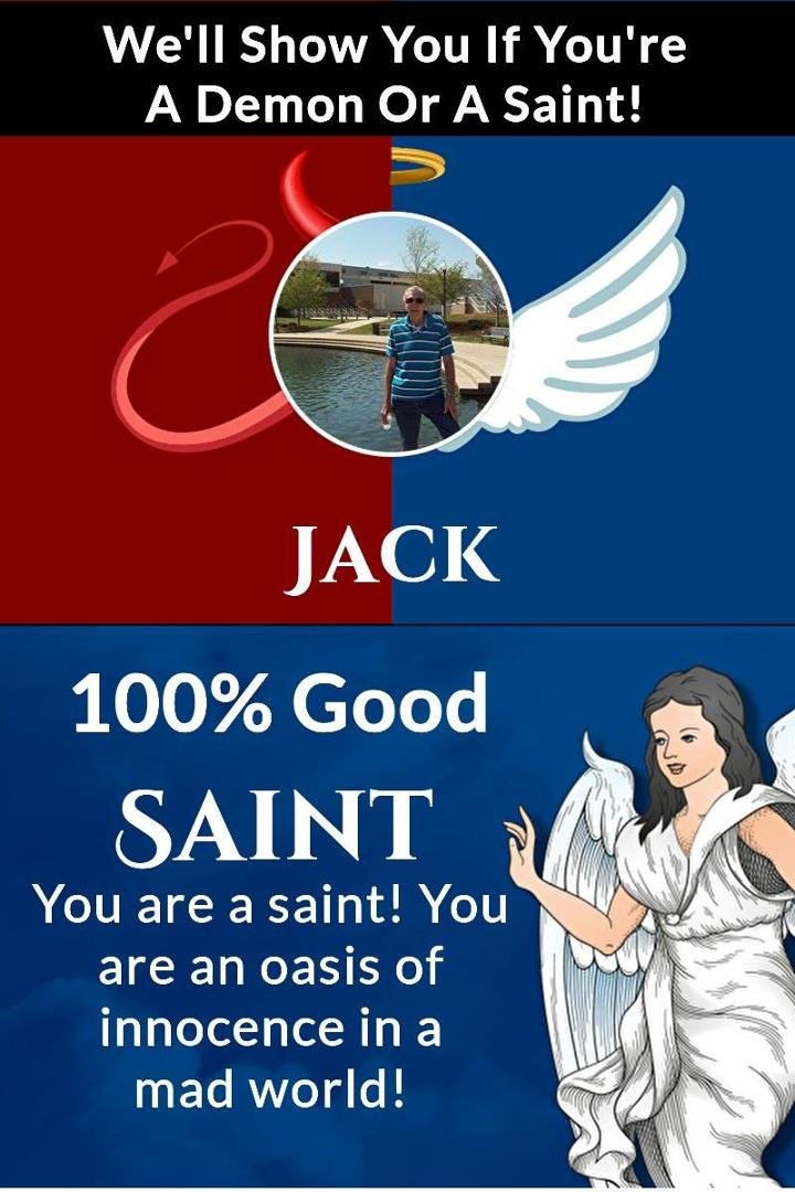 I wouldn't go that far that's pretty strong  but i am a good man...