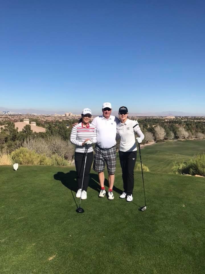 Great day of golf with Korean Ladies Tour players. First time seeing the course and both shot in the 60s. Wow!