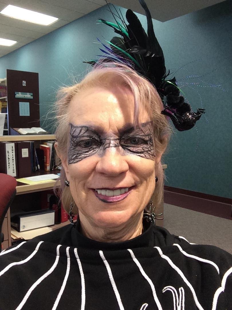 I'm a spider for Halloween.....hope nobody steps on me!