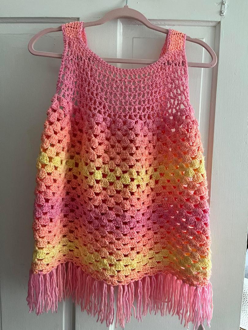 Finished my first summer top. It’s a little warm so I’ll probably wear it in the late spring and early fall. But I’m pretty happy with it.