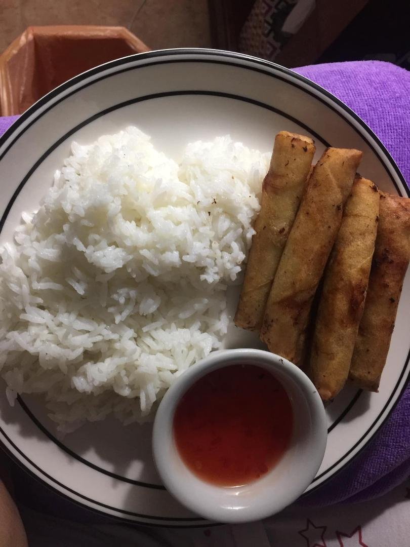 Lumpia for dinner yummy!!!!