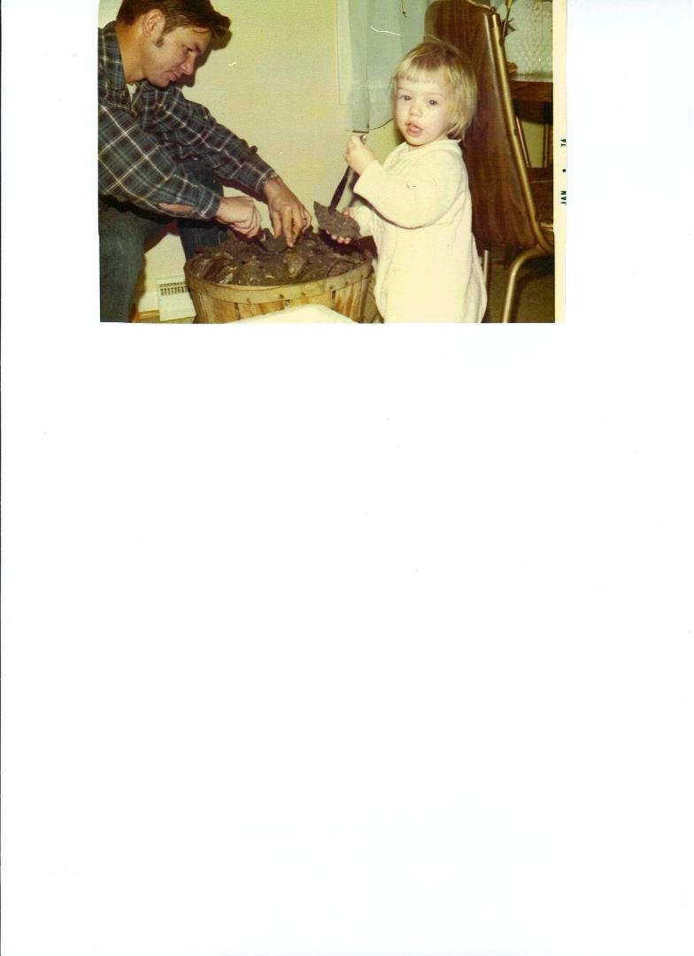 Missy don't kill me but I had to post this so you could see how much Em looks like you when you were little, plus you get to see a picture of dad