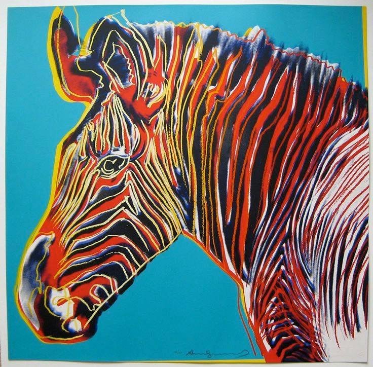 The idea is to occupy Facebook with art, breaking up all the political posts. Whoever 'likes' this post will be given an artist, and has to post a piece by that artist along with this text.
"Grevy's Zebra" by Andy Warhol 1