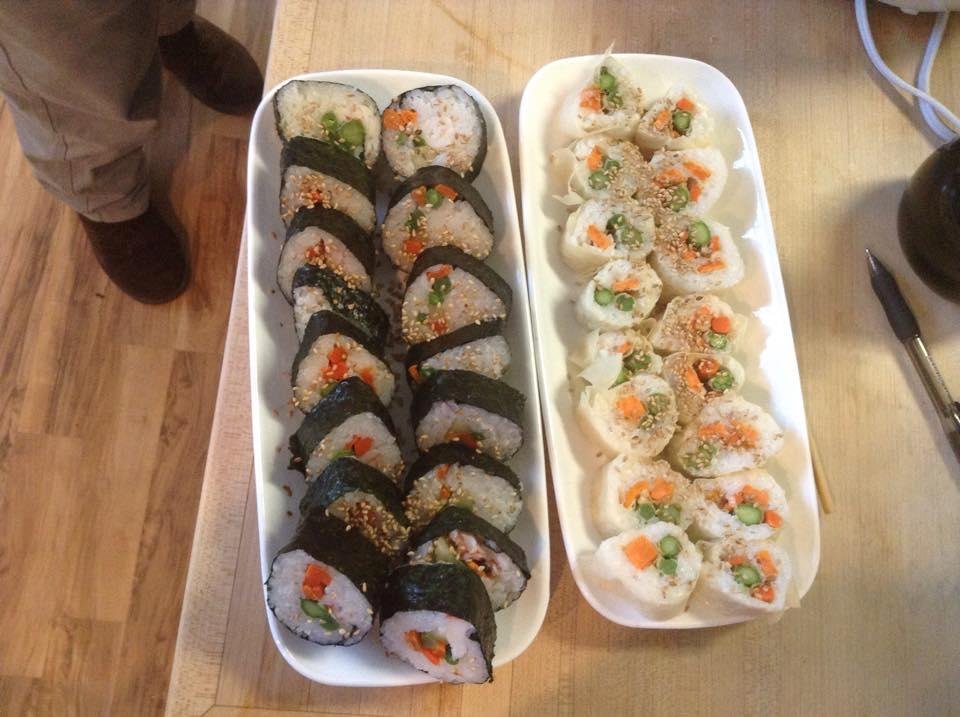 I'm learning to make sushi