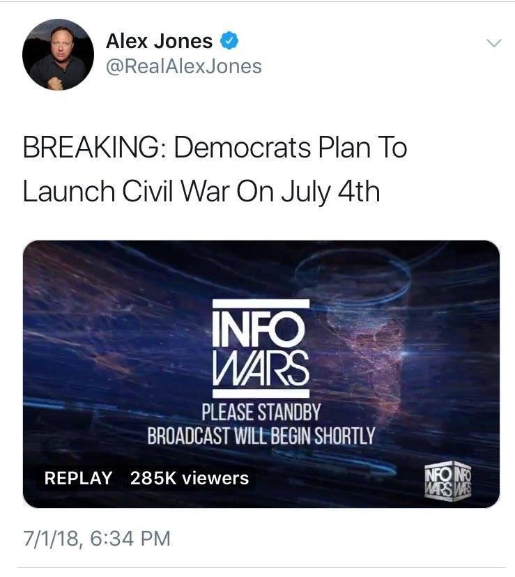 Ugh, SERIOUSLY, Democrats? I get TWO DAYS notice about this and I have to hear about it from Alex Jones? This is why we're in the fucking spot we're in. Get your shit together. Nobody at the DNC thought to send an email abo