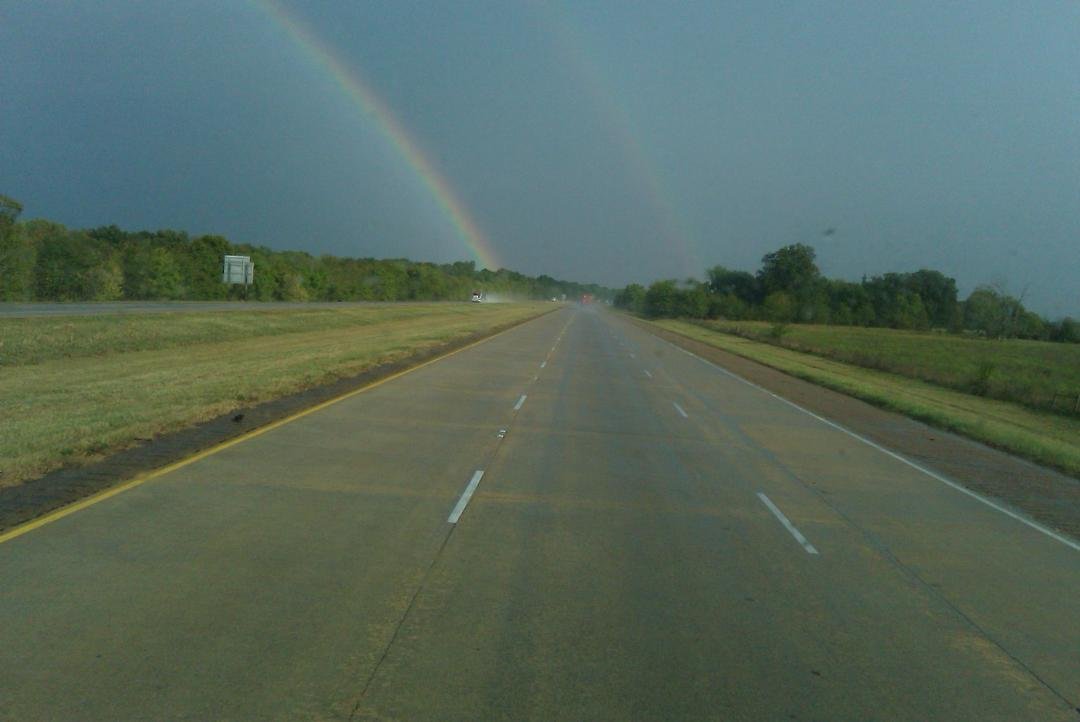West TX. 2 rainbows.