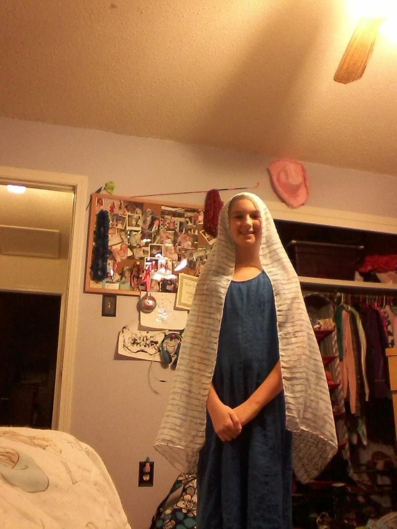 And without baby Jesus her dressed as Mary