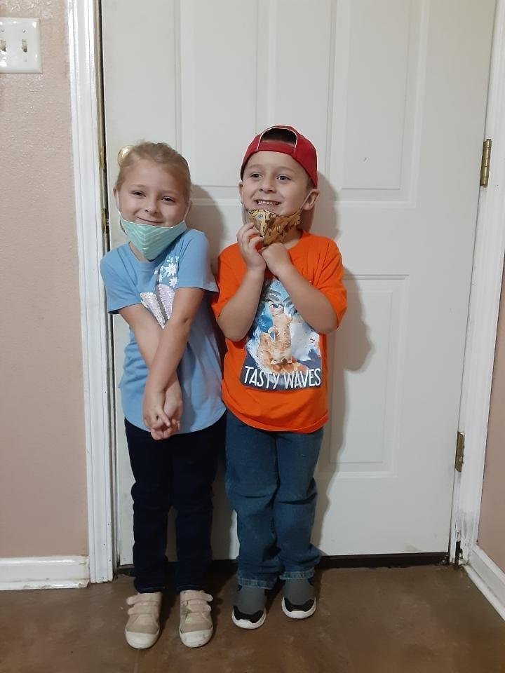 First day of school for great-grandkids Isabella & Lucas.