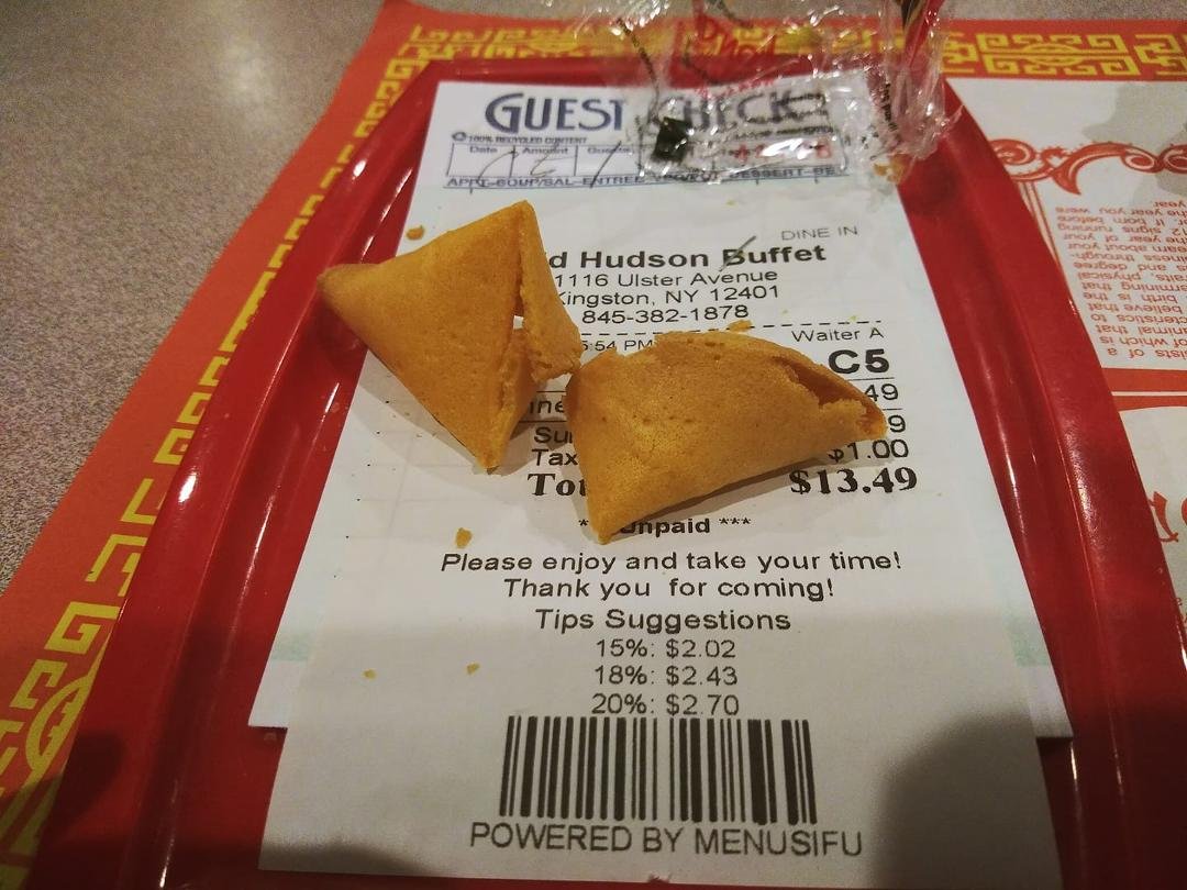Gonna make up a new rule and fortune. "No fortune in fortune cookie, is as good as Buddha handing you blank check".