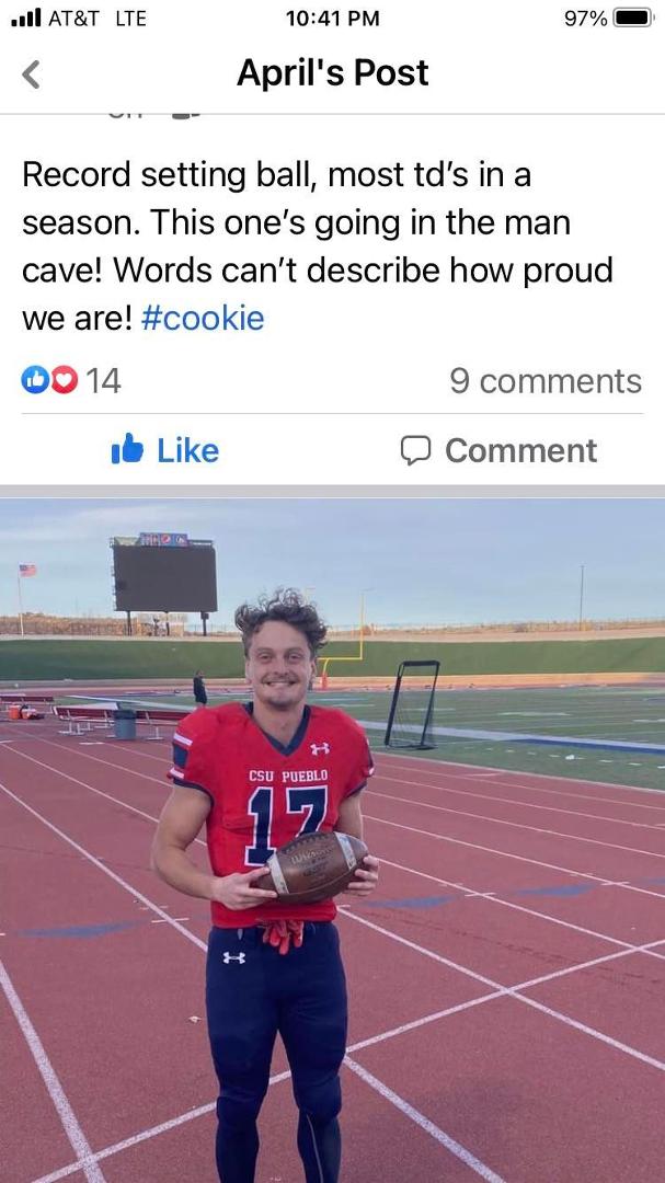 Very Proud of our Grandson Andrew Cook!!