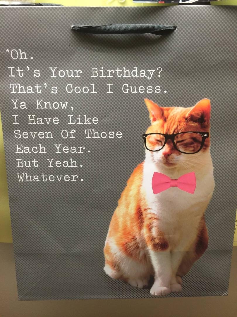 Carmella's response to Steve's birthday yesterday