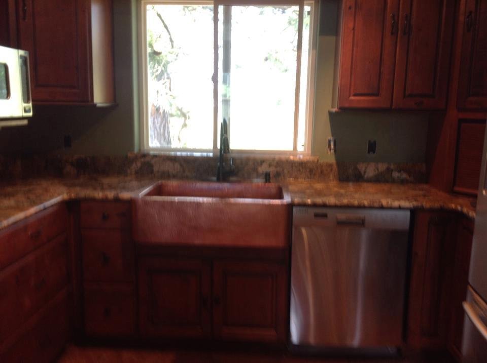 Yes granite done!,wish I didn't get a copper sink!