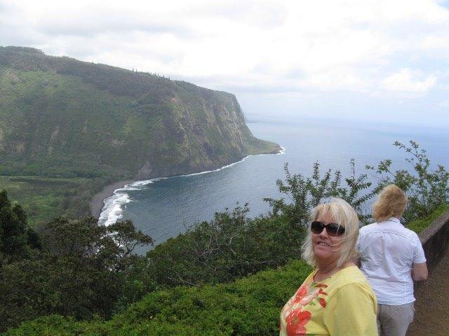Looking down the gorge at Waipio Valley