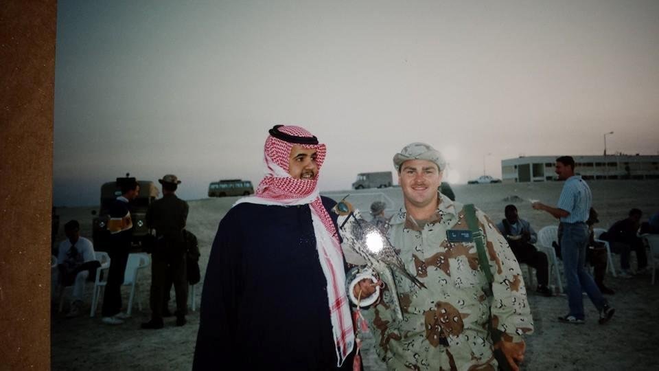 Socializing with the locals .... gulf war