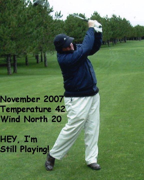 I know, I'm a little mental when it comes to golf.