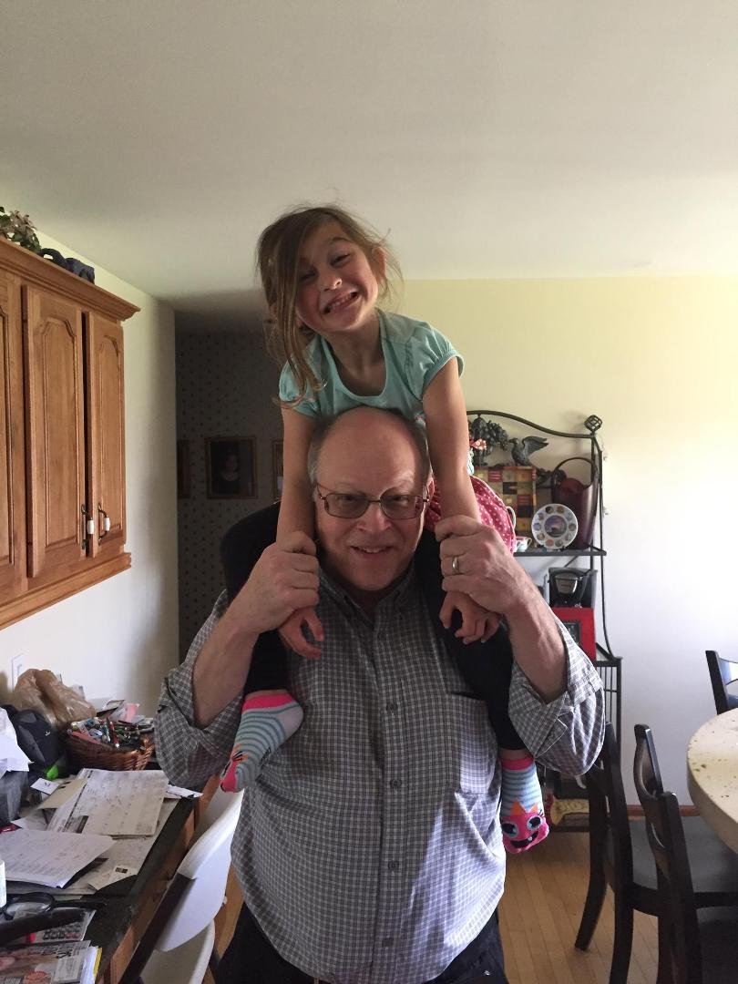 Passover fun with my granddaughter, Sasha!