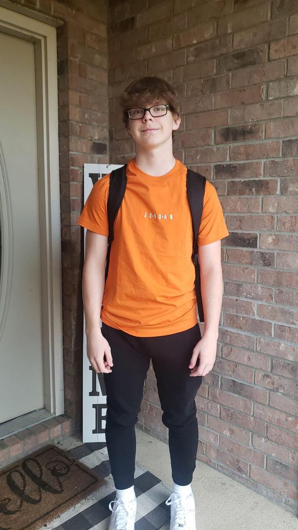 Youngest grandson, Colton, 1st day of the 11th grade. How is that possible?? Proud of the fine young man he’s grown up to be! Thanks to his mom, Emily, for letting me swipe the photo!