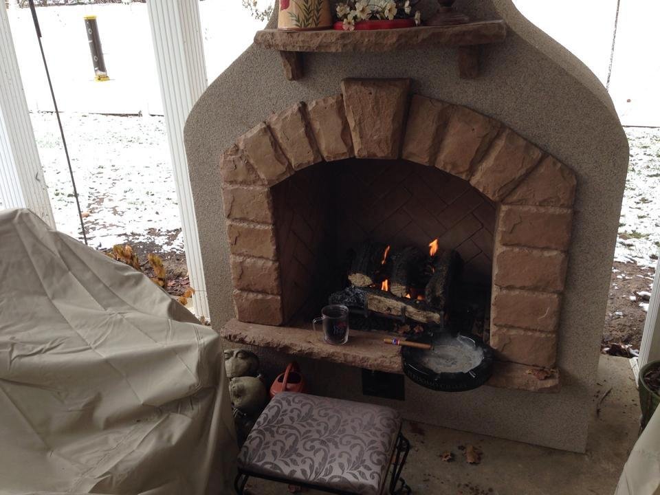 Thank goodness for my trusty patio fireplace. LOL.