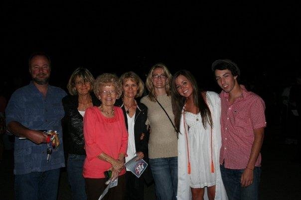 All the family..(Pam's side that is) Me, Linda, Mom, Donna, Ali, Taylor and Ian