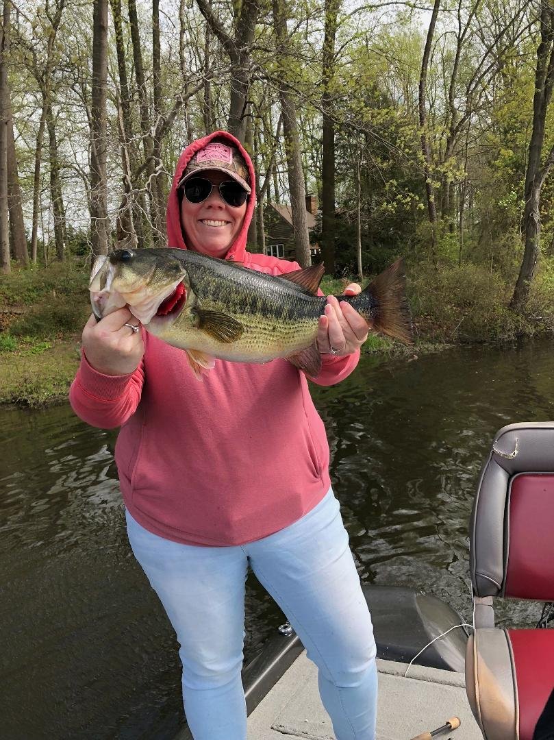 Think Sara is getting the hang of it. Nice fish today!