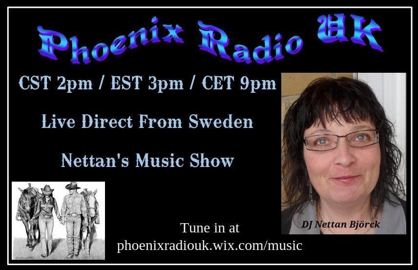 Come and join me today/tonight on Phoenix Radio UK. Why not listening to the crazy Dj Nettan and all good music I will play for you and have some fun. The door will be open!
Tune in at  phoenixradiouk.wix.com/music  THANK Y