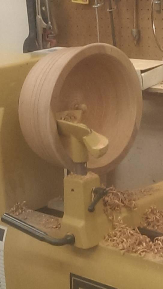 Current project in progress -  12" cherry salad bowl