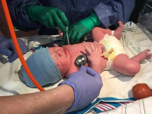 He was welcomed into the world 4/17_