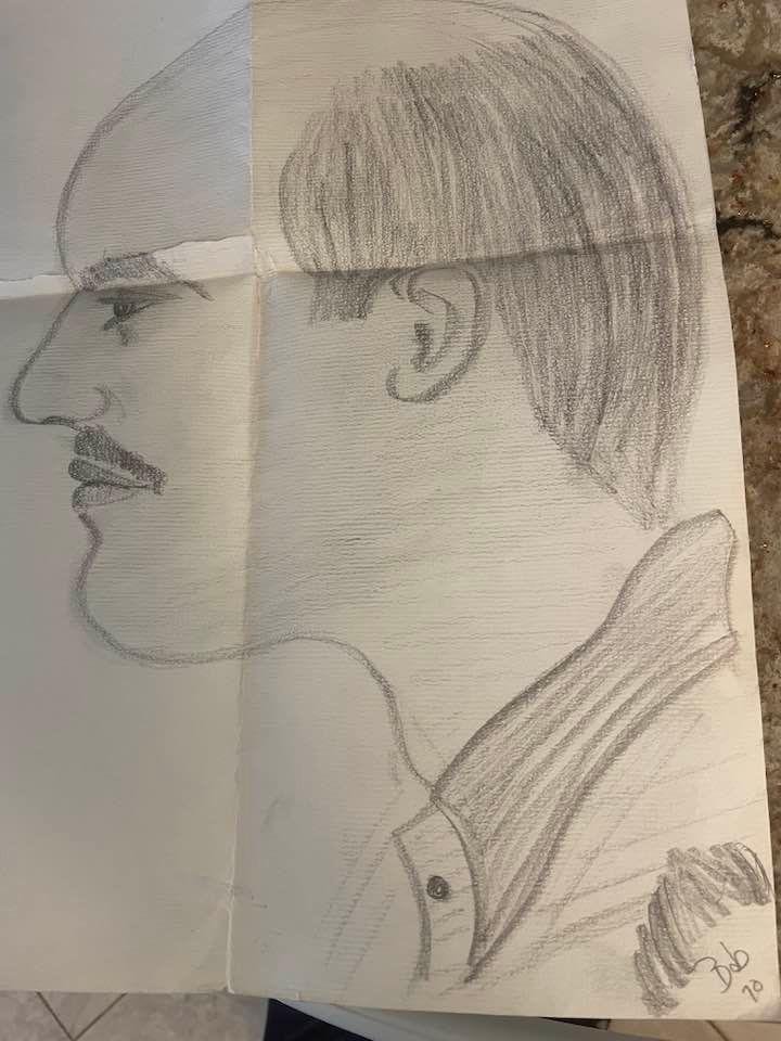 TBT-1970 sketch from a army platoon mate.