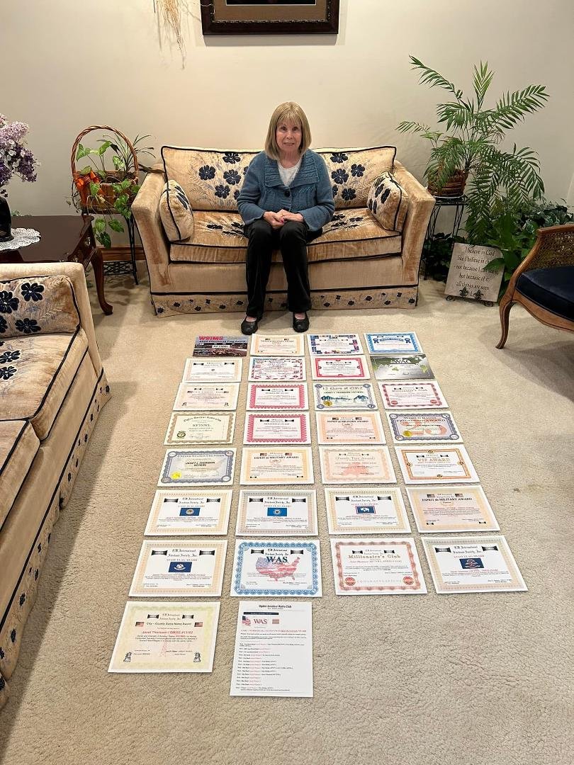 30 more awards I have earned on ham radio over the last year.  One of which was from making a contact on each of the continents of the world.