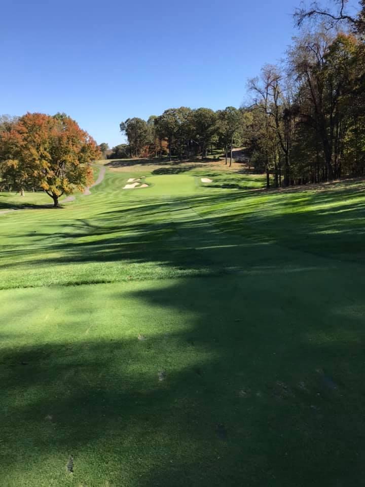 On the green on the fourth hole at Swickley Heights my new home
