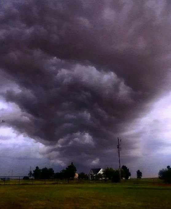 OKC last night. Photo from friend West of us.