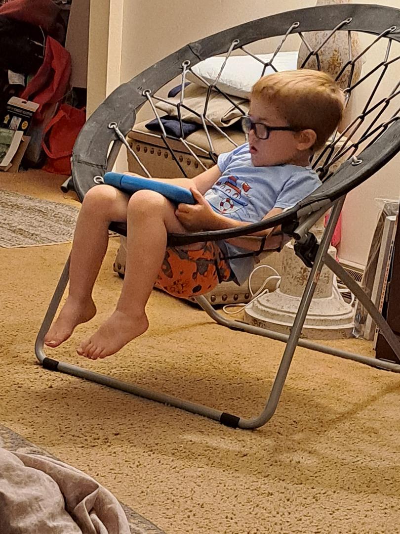 One of my favorite pictures of my great grandson, Carter.