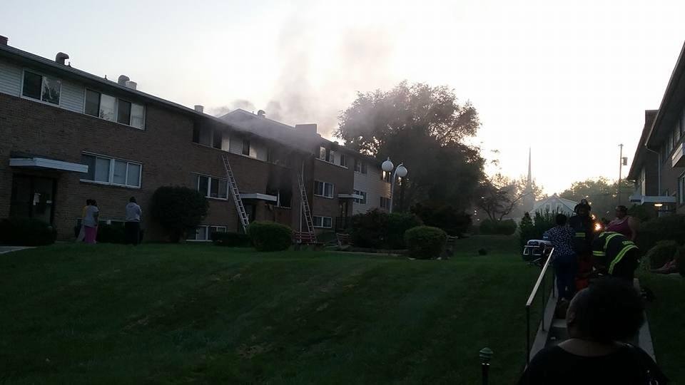 Lakes of fire in my apartment complex luckily it's on the other side of the complex pretty scary really scary