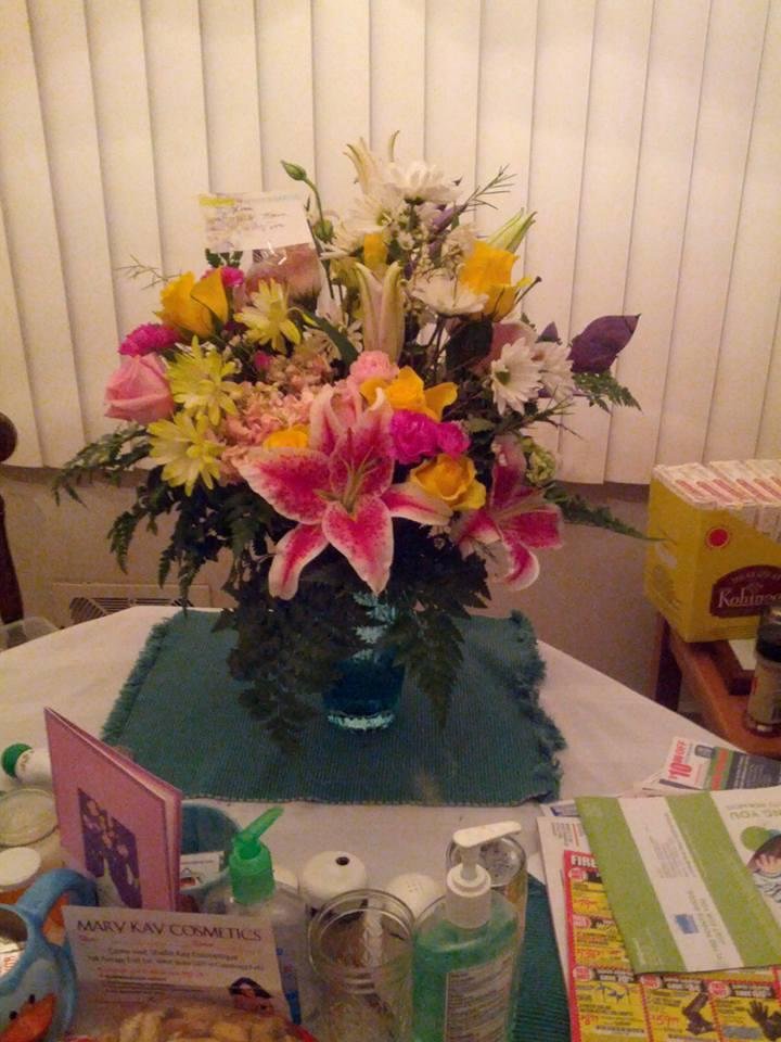 .Marie sent her mother these beautiful flowers to her mother for
Mother's Day