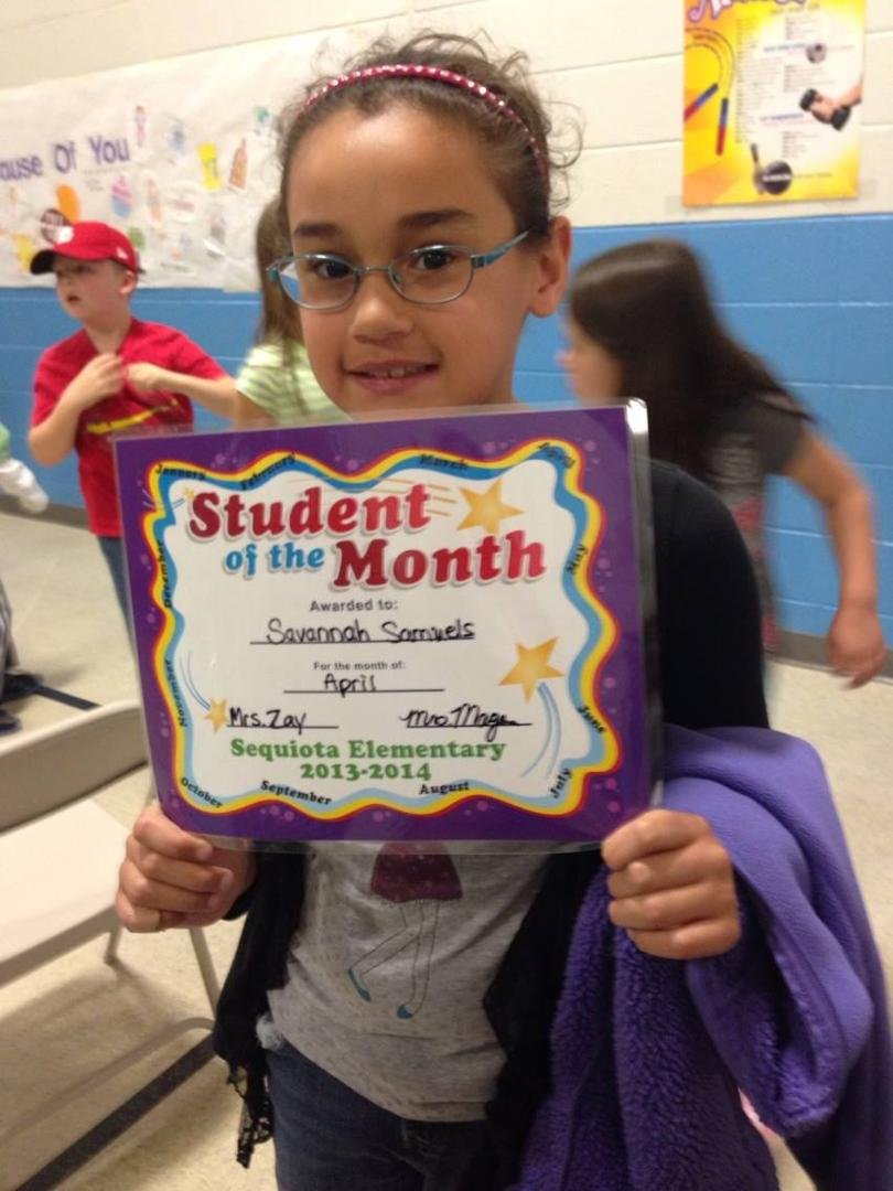 My student of the month!!!!!