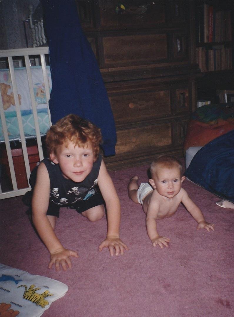 Guess who these kids are? One is 5 years old and the other is 7 months. Love you little ones. Miss you . Aunt Nancy :)