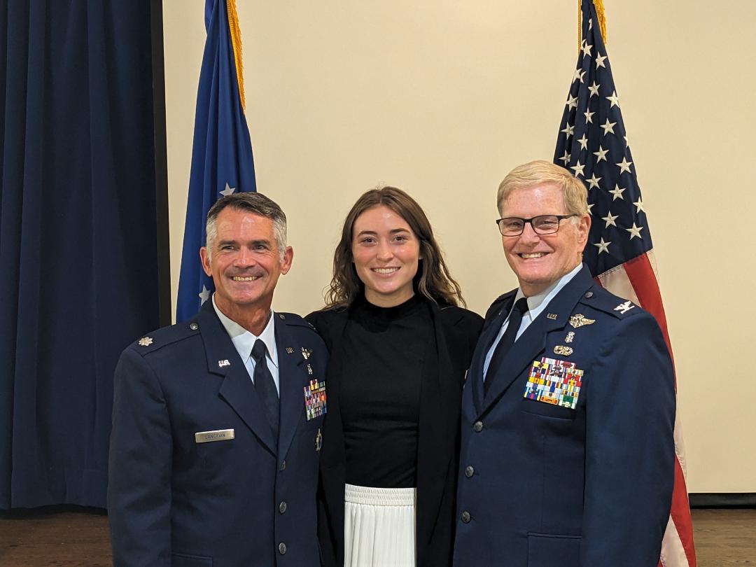 A wonderful event at the Ralph H Johnson VA Medical Center today. Long-time VA Nurse educator Brenda Flanagan-Tyson's daughter Kelsey was sworn into the USAF for a HPSP Med School scholarship! Officiating was Lt Col (Ret) P