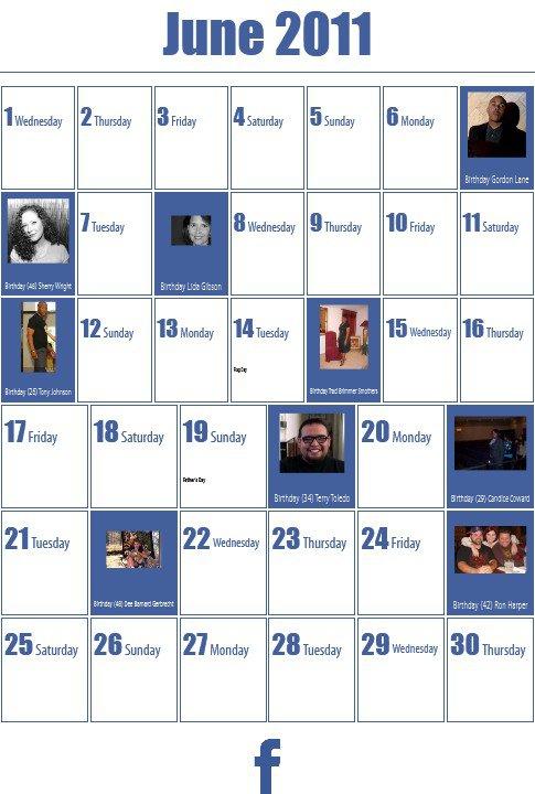Anthony Johnson's album, 2011 Calendar